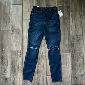 NWT good american good waist crop 0/25 jeans